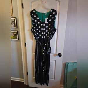 Black and White Polka Dot Romper